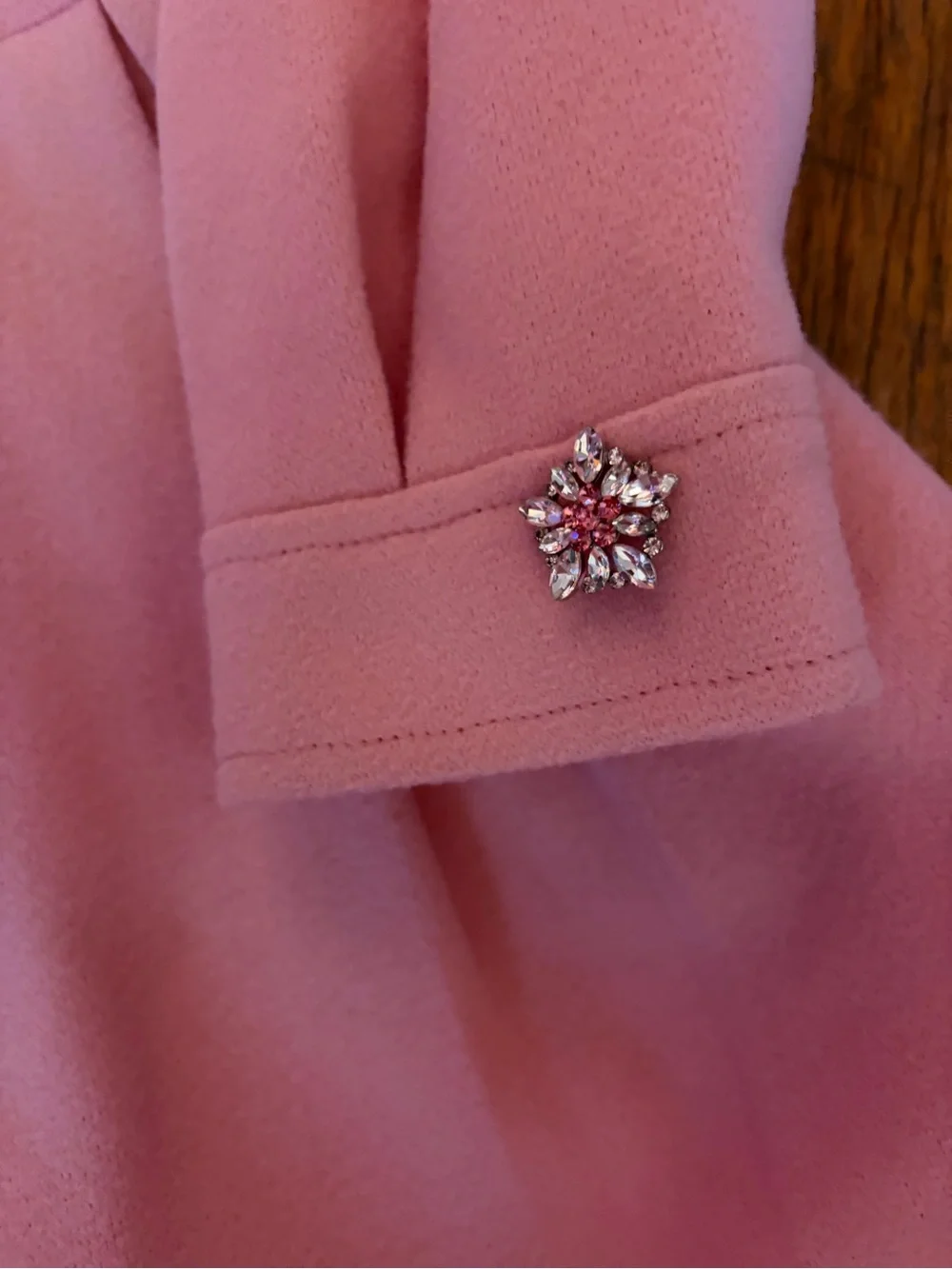 Girl pink peacoat